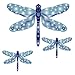 Magnetic Canvas Blue Dragonflies Three Piece Set