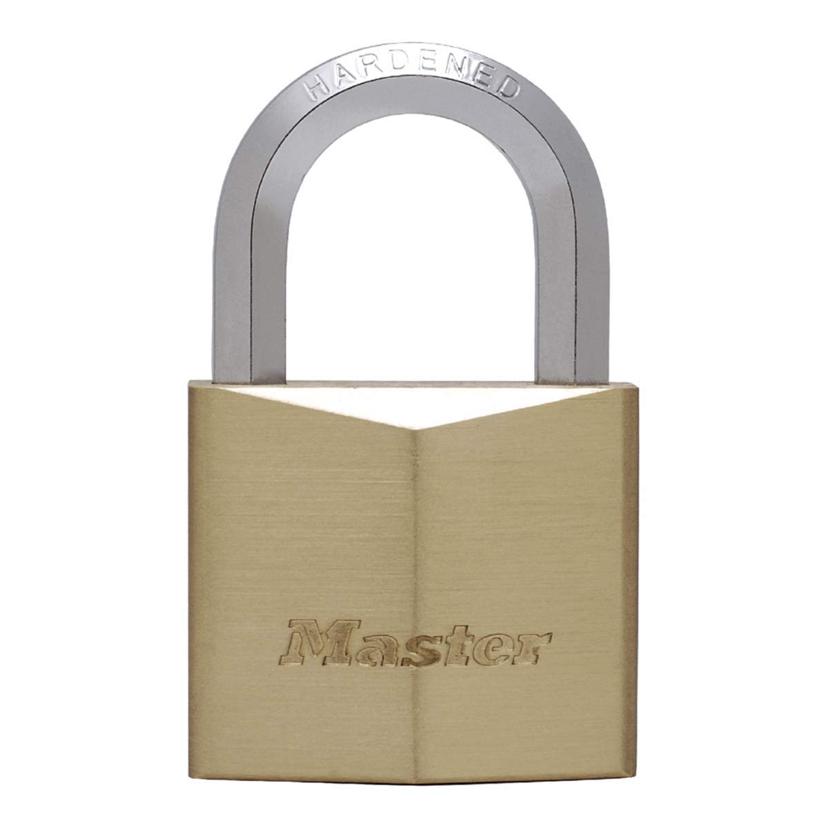 Master Lock 1155EURD Key Padlock with Brass Body and Hexagonal Shackle, Gold, 8,2 x 5 x 2,6 cm