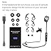 Bluetooth Headphones,4.1Wireless Magnetic running Sports Earbuds, Premium Sound with Bass,Noise Cancelling,Ergonomic Design, Carry Case with Mic-Grey By GOLDEN-NOOB