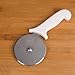 LedgeON Pizza Cutter - Professional 4 Inch Stainless Steel Wheel With Commercial Quality Handle - White
