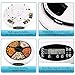 Pawzone Pet Automatic Feeder Cats Dogs Food Dispenser, Distribution Alarms, Programmable Timer 5 Meal Trays Dry Wet,Voice Recorder,LCD Smart Digital Clockthumb 4