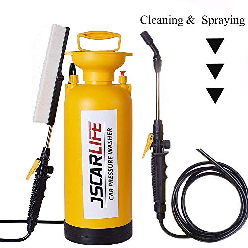 Jscarlife 2-Gallon Compression Sprayer Lawn and Garden Pump Pressure Sprayer for Gardening, Fertilizing, Cleaning & General Use Spraying (Yellow) - Thumbnail 6