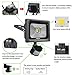 CLY Motion Sensor LED Flood Light,900 Lumens Cool White,10W Waterproof Outdoor Security Light with PIR for Home Garden Garage etc (Without Plug)