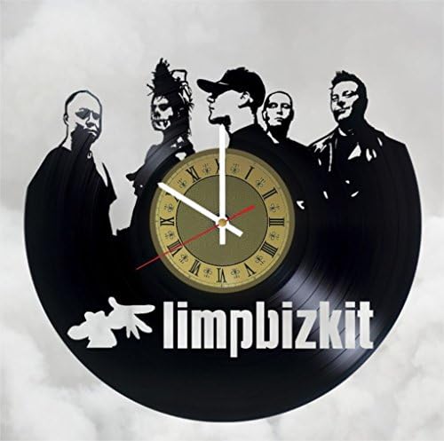 Limp Bizkit design vinyl wall clock rap rock band great gift for men, women, kids, girls and boys, birthday, christmas beautiful home decor - unique design that made out of vinyl LP record