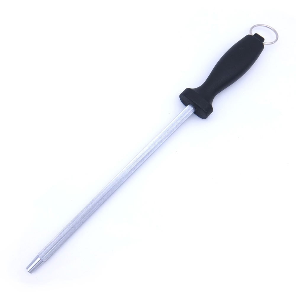 Paizizi Sharpening Steel Kitchen Knife Sharpener Honing Steel Sharpening Rod Stainless Steel Butcher Steel 20cm