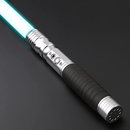 Amazon X Trexsaber Force Fx ライトセーバー コスプレ用 Rgbライトセーバー メタルアルミニウムヒルトのrgb ライトセーバー 重厚なデュリング対応 12色のライトカラー変更 6種類のサウンドフォント 1インチのブレード 021シルバー 電子玩具 キッズ家電 おもちゃ