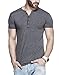 Tinted Men's Solid Henley Half Sleeve T-Shirt