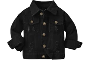 Joe Wenko Classic Kids Toddler Baby Boys & Girls Casual Outwear Denim Jacket