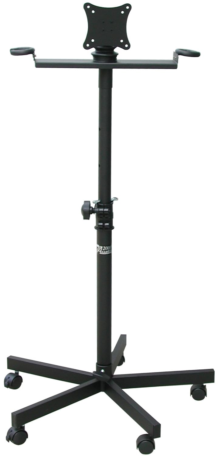 Audio2000'S AST420X LCD Monitor Karaoke Stand, Black Amazon.co.uk Musical Instruments