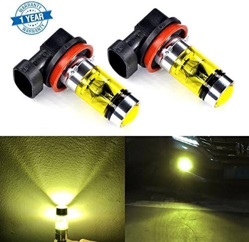 TOPOND 2PCS 100W 1000LM H11 SAMSUNG Chips LED High Power Front Fog Lamps Bulbs Yellow Fog Light Lamp Bulb Top Quality