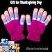 Amazer Led Gloves, Light Up Gloves for Kids and Adult Size,Finger Light Gloves for Birthday Gifts, Cool Toys for Boys Girls Glow in The Dark Gloves Light Up Party Favors-Magenta