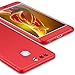 Huawei P9 Case, GKK 3 in 1 Double Dip Knight Series [Hybrid Hard Plastic] Full Protection Phone Case For Huawei P9 (Red)