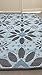 BalajeesUSA Outdoor Rug - 5x7 Sky Blue, Black, Grey, Reversible Recycled Plastic Straw Outdoor Patio Rugs Clearance Waterproof Large RV Camper Mats 287