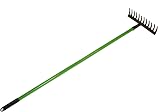 AB Tools Garden Rake Soil Leaves Leaf Raker 12 Teeth Carbon Steel GAR02 view 1