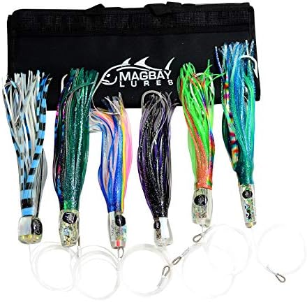 Tuna & Marlin Lure Doomsday Set - 6 Fully Rigged Trolling Lures