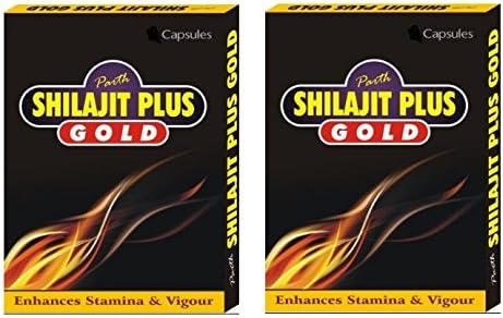 Shilajit Gold Natural Sexual stamina booster sexual performance enhancer 20 Capsules (Pack of 2)