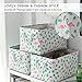 Tegance Storage Baskets Bins for Organizing, Foldable Sturdy Fabric Basket W/Handles, Large Rectangular Decorative Storage Basket for Shelves Nursery Closet Toy Blanket (3 Pack 15.7x11.8x8.3)