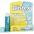 Blistex Simple & Sensitive Lip Moisturizer 0.15 oz (Pack of 4)