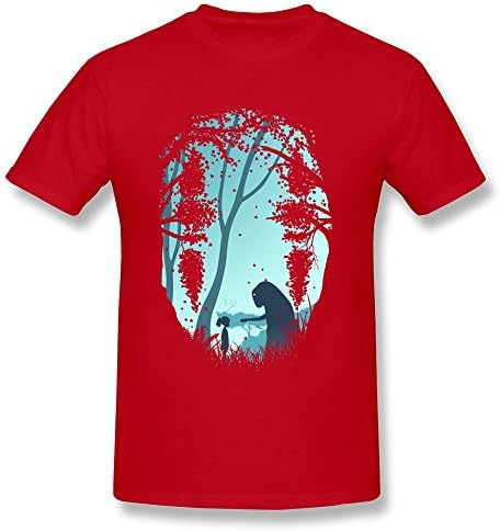 WSB Men's T Shirt Vintage Anime Spirited Away Customlized T-shirts Red Size XS