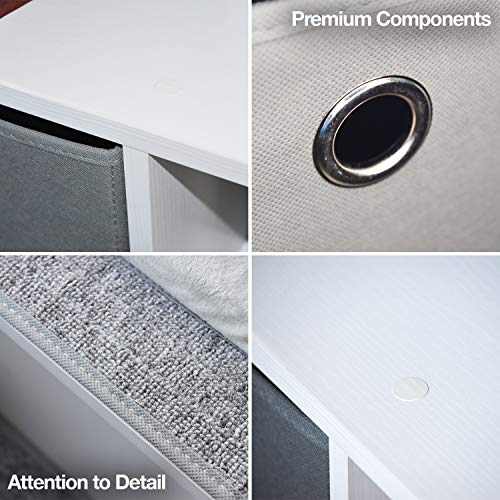 PetFusion Pet Step Window Perch Bookshelf w/ Storage Baskets 28” Tall