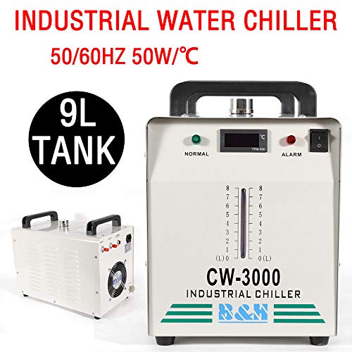 Industrial Chiller CW-300 220V Water Chiller 9L Water Cooling Chiller for CO2 Glass Laser - Thumbnail 7