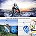 ORSEN Newest Snorkel Mask Foldable 180 Panoramic View Free Breathing Full Face Snorkeling Mask with Detachable Camera Mount, Dry Top Set Anti-Fog Anti-Leak for Adults & Kids (White Blue, L/XL)