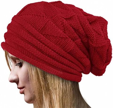 Flank Winter Unisex Slouchy Stylish Beanie Hats Chunky, Oversized Warm Knit Skull Fleece Ski Cap 6 Color