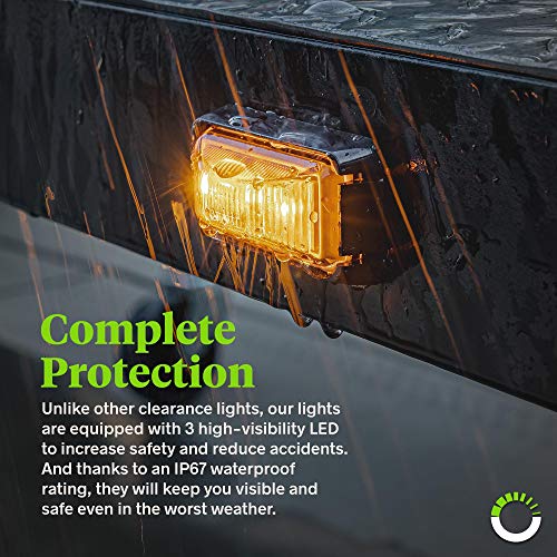 4 LED+Trailer+Marker+Surface+Waterproof