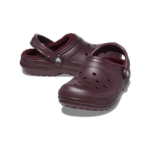 Crocs Classic Lined Clog Dark Cherry Men's 10, Women's 12 Medium