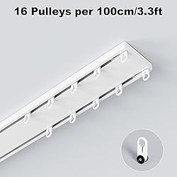 KUZRZNH Double Row Curtain Track Ceiling