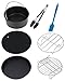 Air Fryer Accessories,for Phillips Air Fryer and Gowise Air Fryer Deep Fryer Universal, Cake Barrel, Pizza Pan, Silicone Mat, Skewer Rack, Metal holder Fit all 3.7QT-5.3QT-5.8QT (7 Inch)