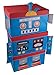 Robot Collapsible Toy Storage Organizer by Clever Creations | Stacking 3 Piece Set | Sturdy Toy Box Folding Storage for Kids Bedroom | Perfect Size for Organizing Books, Toys, Clothes | Red and Blue