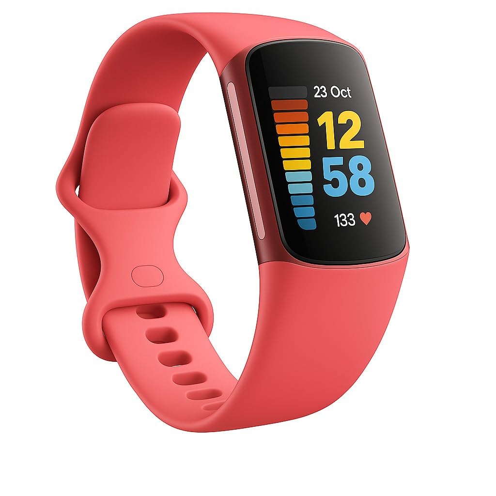 Panda Bobo Compatible with Fitbit Charge 5 Charge 6 strap Replacement Band Classic Wristband Women Men Small large (Small, Peach) — image 1