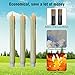 yoyufer FTC01 Flameless candles 3 Pack LED Flickering Flameless taper candles With Real wax and Timer 10 Inch (Ivory) [No included Battery]