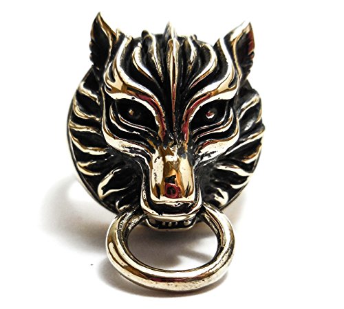 Final Fantasy Ring Cloudy Wolf Head Ring in Brass Jewelry (BR- 63)
