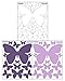 Butterfly Wall Decals Teen Girls Wall Stickers Art for Bedroom Kids Room Decor Nursery Decorations Toddler Playroom (Lilic,Lavender,White)