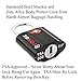 Forge Small Size TSA Approved Luggage Locks: Key Locks for Travel. Ultra Secure Dimple Key Travel Locks Alloy Body Luggage Locks. Black 8 Pack.