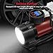 Portable Digital Tire Inflator – GOOLOO Electric 12V DC 150 PSI Auto Air Compressor Pump with Preset Pressure Shut Off Gauge and Emergency Light for Car Tyre, Motorcycle, Bicycle and Other Inflatable