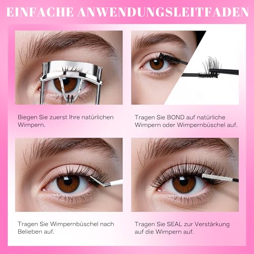 CALAILIS Pack of 168 DIY Cluster Eyelashes, D Curl Individual Extensions, Eyelash Extensions, Volume Tufts for Home (03, 10-16 Mix)