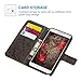 MOLLYCOOCLE Galaxy Note 4 Wallet Case, Note 4 PU Leather Flip Folio Wallet Case with Kickstand Credit Card Holder Lightwight Slim Shockproof Soft TPU Bumper Cover Case for Samsung Galaxy Note 4 Gray