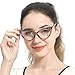 SOOLALA Ladies 50mm Lens Fashion Designer Cat Eye Reading Glasses Customized Strengths, 3mix, x2.5