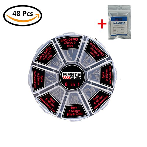 Prebuilt kanthal resistance wire coils set 8 different …