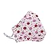 ZWZCYZ 3Pcs Kids Cartoon Cars Cotton Mask Children's PM2.5 Guaze Mask Dustproof Face Mask with N95 Filters (Strawberry+Blue Star+Little Bear)