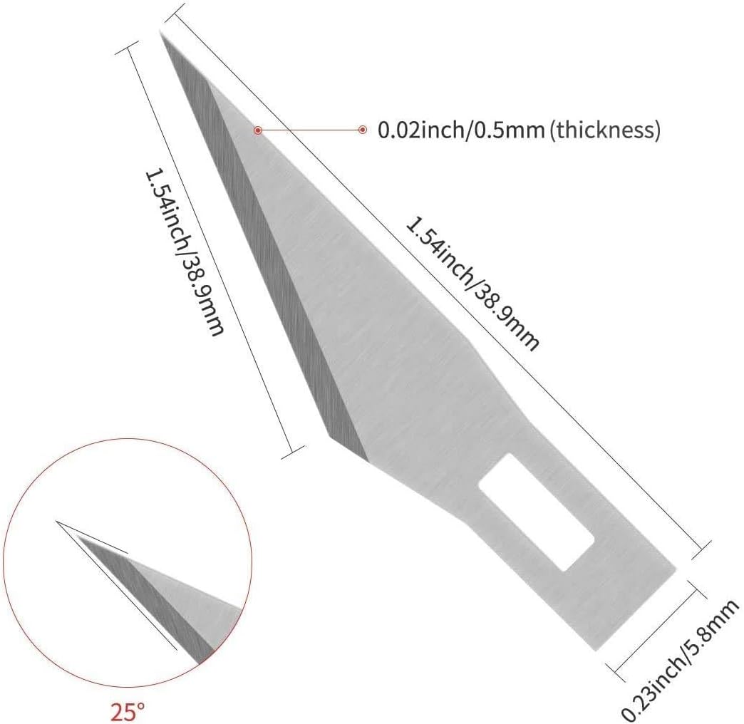 200 PCS Exacto Knife Blades, High Carbon Steel 11 Refill Exacto Art Blades Cutt eBay