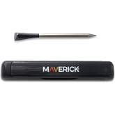 Maverick Stake Wireless Bluetooth Meat Thermometer, Battery-Free Probe, 2-Min USB Charge (Up to 4 Hrs), 32-ft App Range (iOS/Android), 572&deg;F Ceramic Handle, Alerts, Graphs &amp; Up to 8 Probes