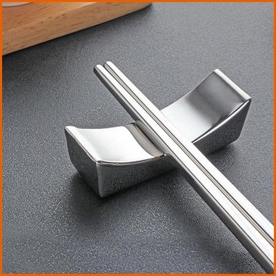 MBB Chopsticks Rests Holders Stainless Steel For Holding Spoon Forks Pack of 5