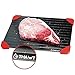 Thawt Defrosting Tray with Silicone Rapid Thaw Frozen Food Fast No Electricity, Battery, Microwave, Heating Pads, or Chemicals Safest Quickest Natural Eco Friendly to Defrost Meat, Chicken, Vegetables