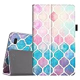 Fintie Folio Case for All-New Amazon Fire 7 Tablet (7th Generation, 2017 Release) - Slim Fit PU Leather Stand Protective Cover Auto Wake/Sleep, Compatible with Fire 7 (5th Gen, 2015), Moroccan Love