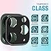 Ferilinso [2 Pack] Camera Protector for iPhone 11 Pro/iPhone 11 Pro Max Camera Protector, Bubble Free Tempered Glass Protection Film (Black)