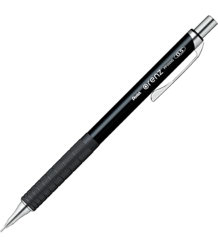 Pentel Mechanical Pencil Orenz 0.2mm, Black Body (XPP502-A